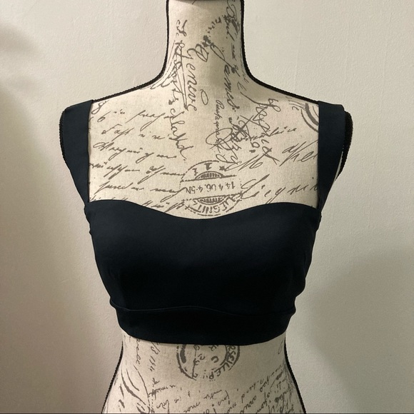 Free People Naomi Longline Bra Thick Adjustable Straps Black NEW NTW - Picture 5 of 14